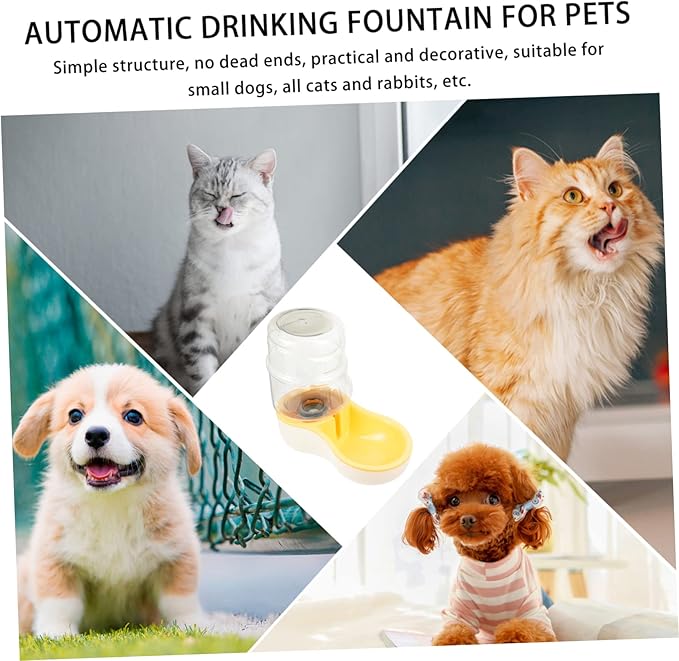 YARNOW 1pc Automatic Pet Water Feeder Lightweight Drinking Bowl for Dogs and Cats Non- Design for Home Use Compact for Easy Placement