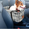 Dog Car Seat, Center Console Dog Car Seat for Small Dogs Pet Car Booster Seat Detachable and Washable Dog Booster Seat Fits Car Home Travel