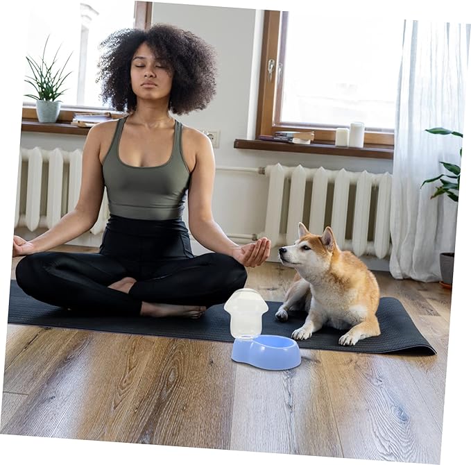 Automatic Dog Water Feeder Pet Water Dispenser Large Bowl Plastic Space-Saving