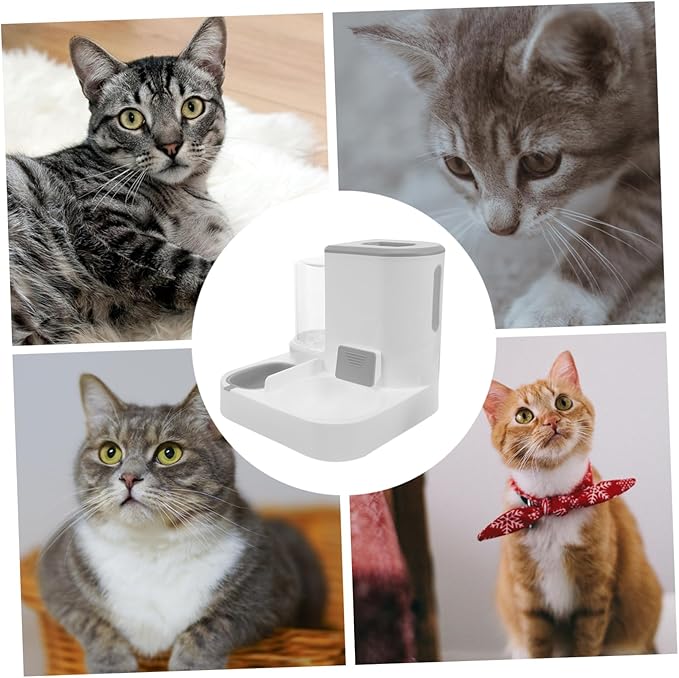 Automatic Pet Water Dispenser with Dry and Wet Separation Large Capacity Cat and Dog Feeder Easy to Clean and Use Dual Food and Water Needs