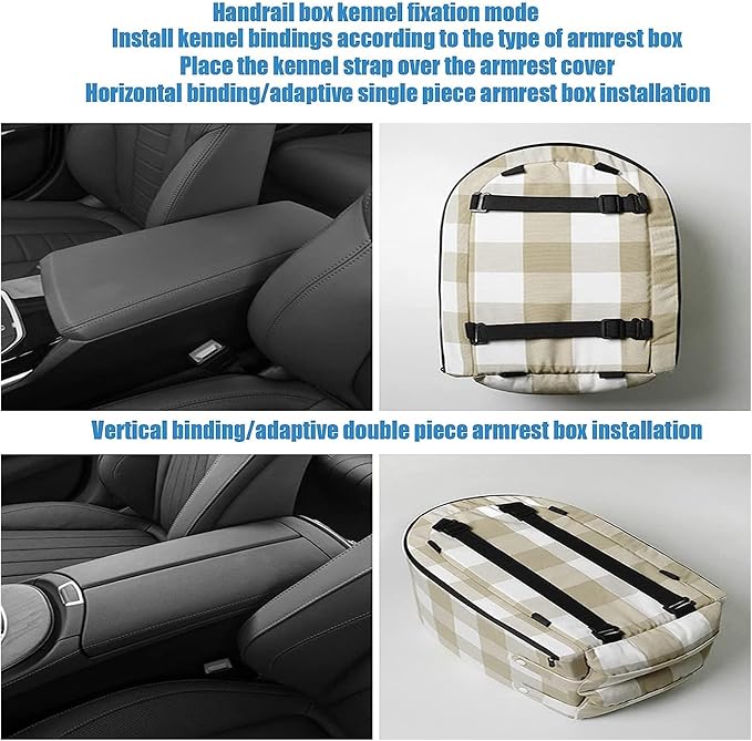 Car Armrest Pet Carpool Safety Seat - Small Dog Cat Booster Seat ON Car Armrest Perfect for Small Pets - Included Safety Tethers Included