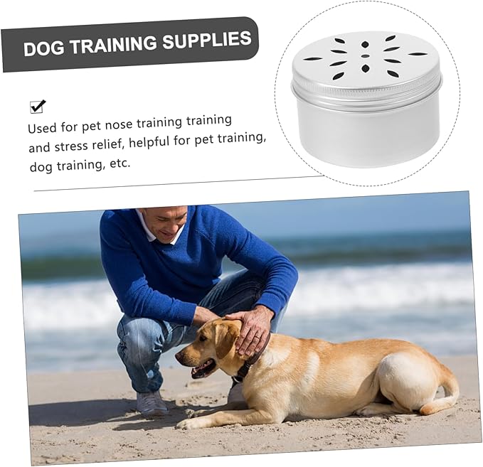 Dog Scent Training Kit 120ml Dog Scent Training Tins Aluminum Dog Scent Training Boxes Dog Nose Work Training Tools Pet Supplies
