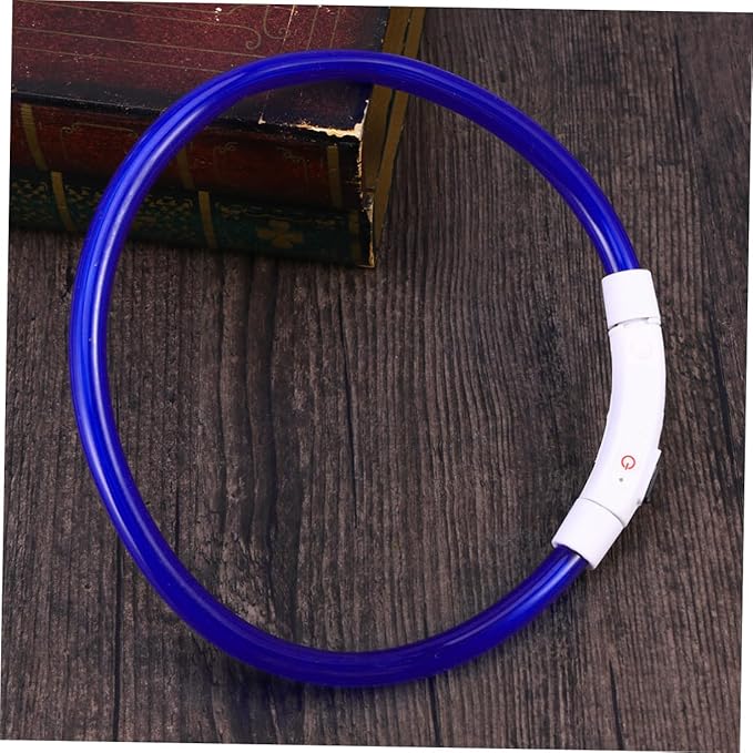 Totority Glowing Pet Dog Collar Led Dog Collar USB Rechargeable Reflective Buckle Night Safety