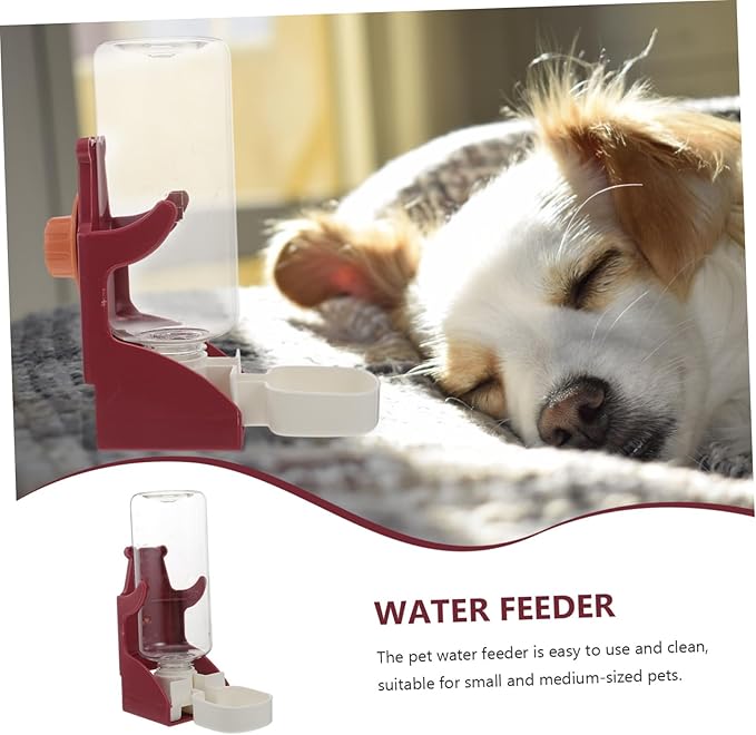 POPETPOP 3pcs Automatic Pet Water Feeder Cat Hanging Water Dispenser Detachable Nozzle Compact and Pets