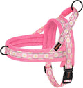 Didog No Pull Dog Harness with Soft Padded, Easy Walk Dog Harness with Quick Release Buckle, Adjustable & Reflective Pet Harness with Soft Padded for Medium Large Dogs (L:Chest 26-33", Pink)