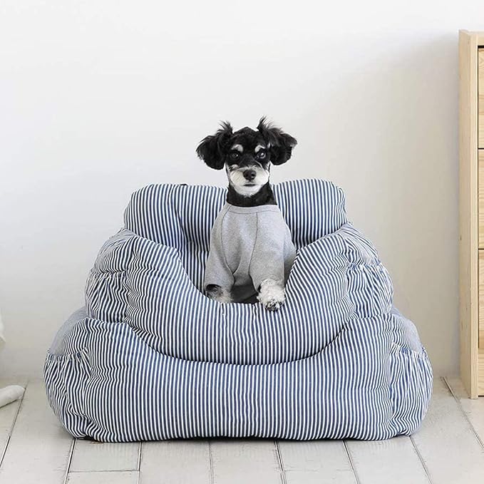 Dog Car Seat, Pet Booster Seat,Dog Travel Car Carrier Bed Safety Seats with Storage Pocket and Clip-On Safety Leash for Small Dog Puppy and Cats,Dual-Use for Car and Home