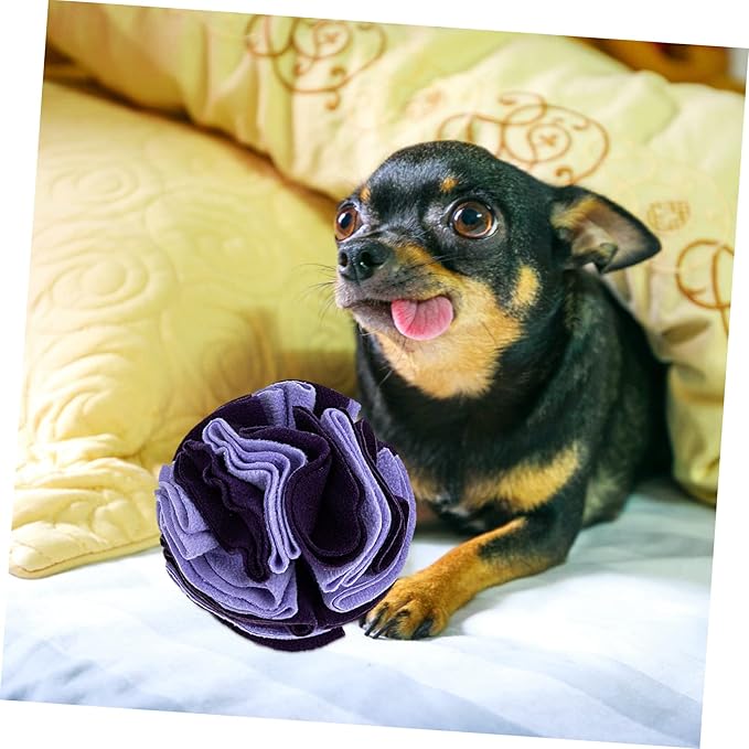 Pet Sniffing Balls Slow Feeder Interactive Chewing Ball for Dogs Snuffle for Puppies Enhances Smell Training Playtime for Breeds