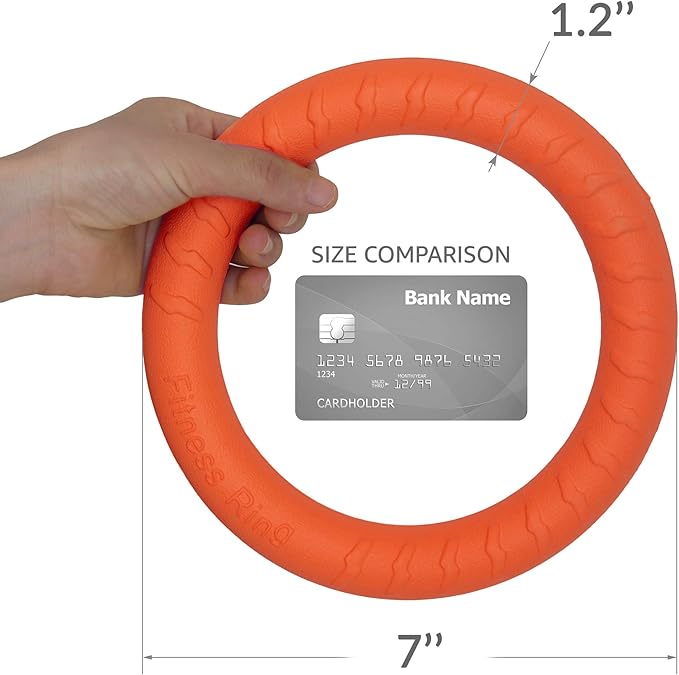 PetSpy Dog Ring Toy – Ring Puller for Outdoor Play, Floating Training & Fetch Toy for Throwing, Catching & Chewers – Durable EVA Flying Disc for Small, Medium & Large Dogs