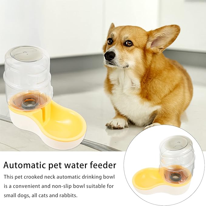 balacoo 1pc Automatic Pet Water Feeder Non- Pet Bowl for Dogs and Cats Unique Design Fixed Water Level for Home Travel