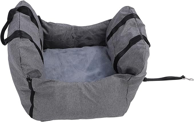 Pet Seat Oxford Cloth Portable Dog Booster Car Seat for Small Dogs, Dog Pet Booster Seat with Secure Straps, Pet Supplies for Car Truck SUV