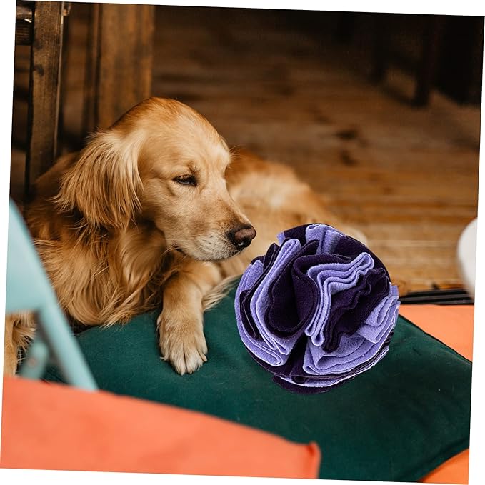 Pet Sniffing Balls Slow Feeder Interactive Chewing Ball for Dogs Snuffle for Puppies Enhances Smell Training Playtime for Breeds
