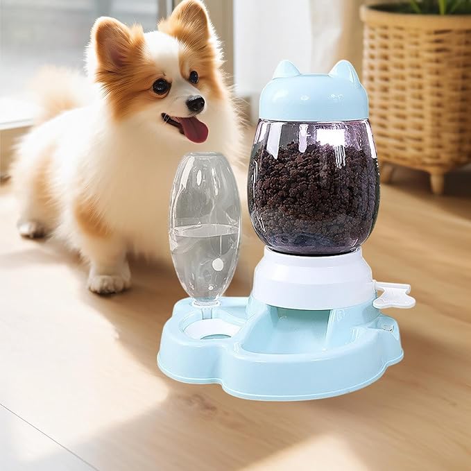 Automatic Dog Feeder | Dog Treat Puzzle Slow Feeder Water Dispenser | Interactive Toys, Puppy Puzzle Toys Push-Type, Large Capacity, Enrichment Pet Supplies