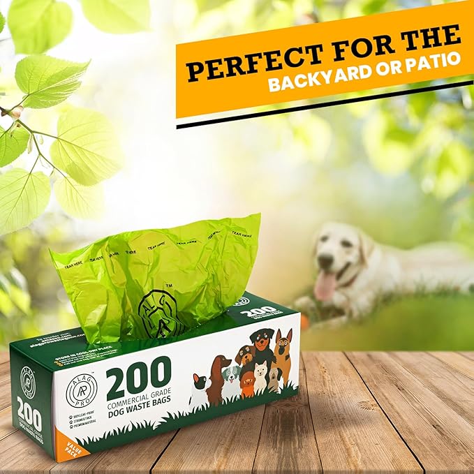 ALAGPRO® 6,000 Commercial Grade Dog Waste Station Refill Roll Bags, Fits Any Pet Waste Station - 45% Thicker than Competitor Bags - 30 Rolls of 200 Bags for Backyard, Parks & HOA's