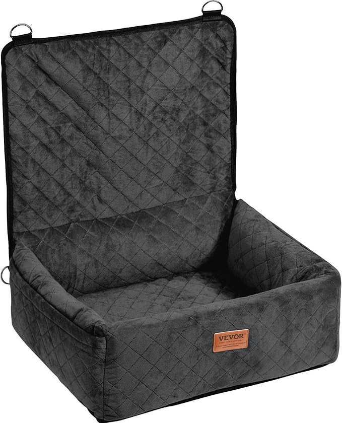 Dog Booster Car Seat Pet Car Seat for Small Medium Dog up to 40 lbs Black