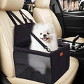 SWIHELP Dog Car Seat Puppy Portable Pet Booster Car Seat with Clip-On Safety Leash and PVC Support Pipe, Anti-Collapse,Perfect for Small Pets