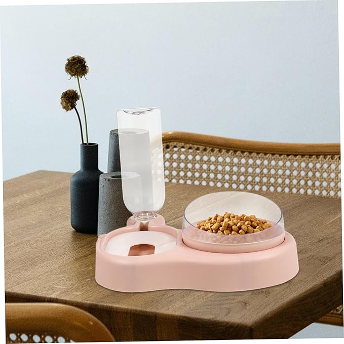 1pc Automatic Pet Water Feeder Dual Bowls Non- Design for Cats and Dogs Easy to Pet Supply for Home Use