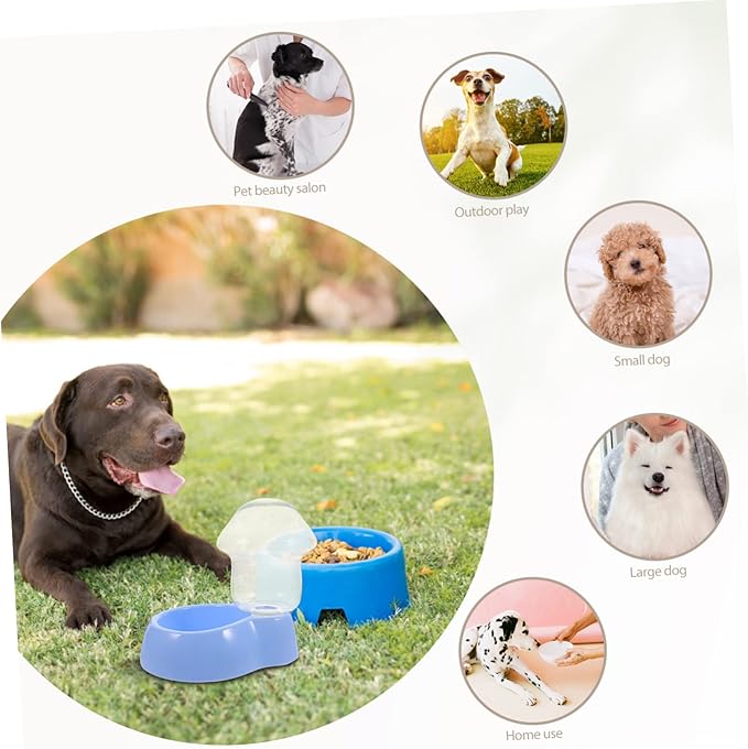 Sosoport Dog Bowl Slow Feeder Pet Water Dispenser Automatic Drinking Tool Pet Bowl
