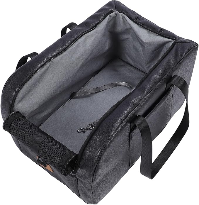 Dog Car Seat for Small Dogs, Breathable Mesh and Safety Leash Portable Pet Car Seat, Center Console Dog Carrier with Soft Fabric for Trips, Vacations and Daily Commutes