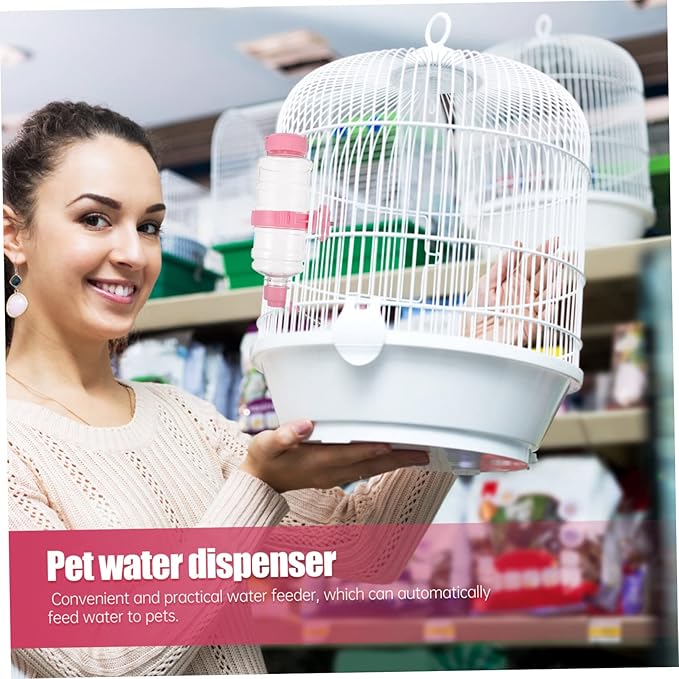 FRCOLOR 2pcs Automatic Pet Water Dispenser Capacity Design Easy to Use Water Feeding Bowl for Pets Wall-Mounted for Chinchillas and Cats