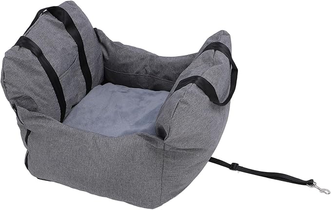 Brrnoo Dog Car Seat, Travel Safety Car Seat for Small Mid Dogs, Soft PP Cotton Detachable Washable Pet Booster Seat, Dog Carrier Bed