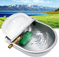 Automatic Dog Water Bowl Dispenser, Large Breed, Outdoor, Stainless Steel, Auto Fill, Pet Waterer, Drinking Trough for Dogs, Horse, Goat, Chicken, Pig, Cattle, 0.66 Gallon Capacity