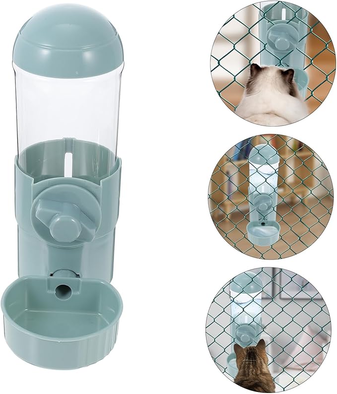 GANAZONO Pet Feeding Supply Cat Dog Cage Water Feeder Automatic Waterer Capacity Compact Design