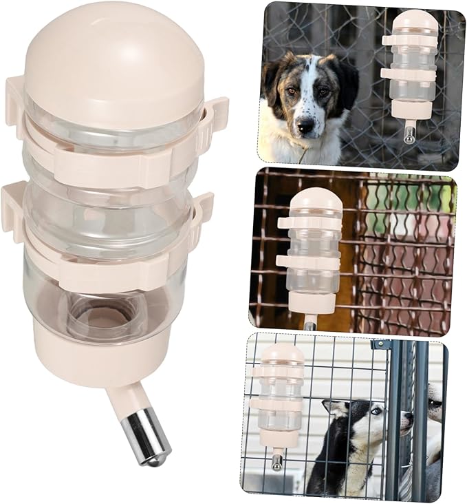 Automatic Pet Water Dispenser for Dogs and Cats Hanging Waterer with Nozzle Leak and for Hydration Cages and Crates