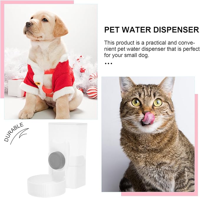 POPETPOP Automatic Pet Food Feeder Hanging Type Cat Dog Food Dispenser Pet Supply Easy Install Safe Design for Use