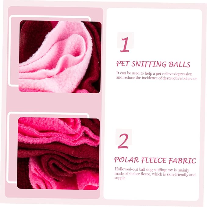 SUPVOX Pet Dog Sniff Toy Chewing Ball for Puppies Slow Feeder Interactive Plaything Helps Reduce Destructive Behavior Enhances Sniff Training Compact for Easy Storage