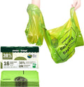 The Original Poop Bags® Backyard Arm-Slot Poop Bags – 38% Plant-Based Dog Waste Bags – Extra-Large 12x24" Bags with Built-In Arm Slot for Backyard Cleanups – Unscented (16 Count)