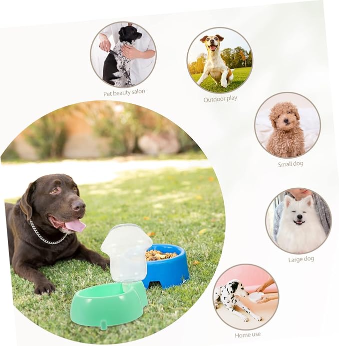 Mipcase 1set Automatic Pet Water Feeder Portable Water Dispenser for Dogs and Cats Lightweight Design Capacity Easy to Smooth Base for Indoor and Outdoor Use