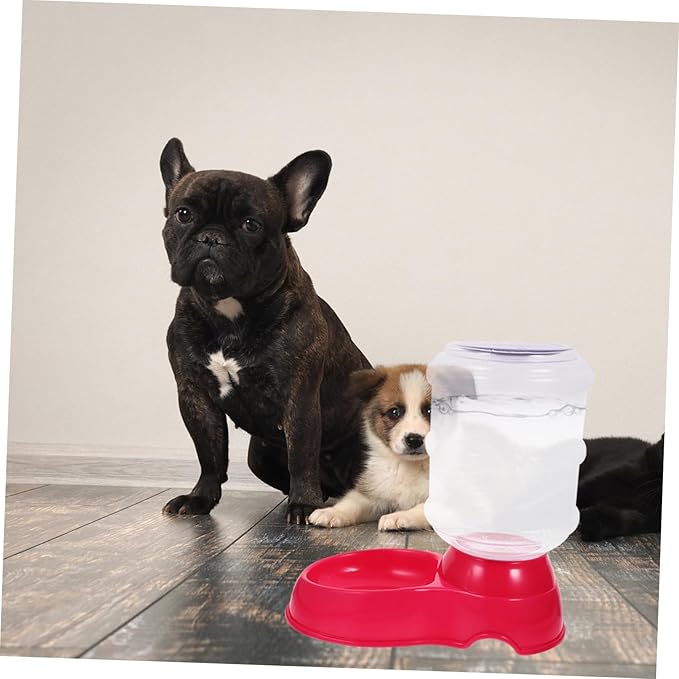 Automatic PET Water Fountain for Dogs and Cats 3.5L Pink Drinking Basin Food Bowl Automatic Feeding Device for Indoor Use for Pets