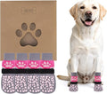 KOOLTAIL Dog Socks to Prevent Licking Paws for Hardwood Floors Anti Slip, Winter Warm Pet Boots&Paw Protector with Grippers, Double Sides Puppy Shoes Booties for Small Medium Large Senior Dogs