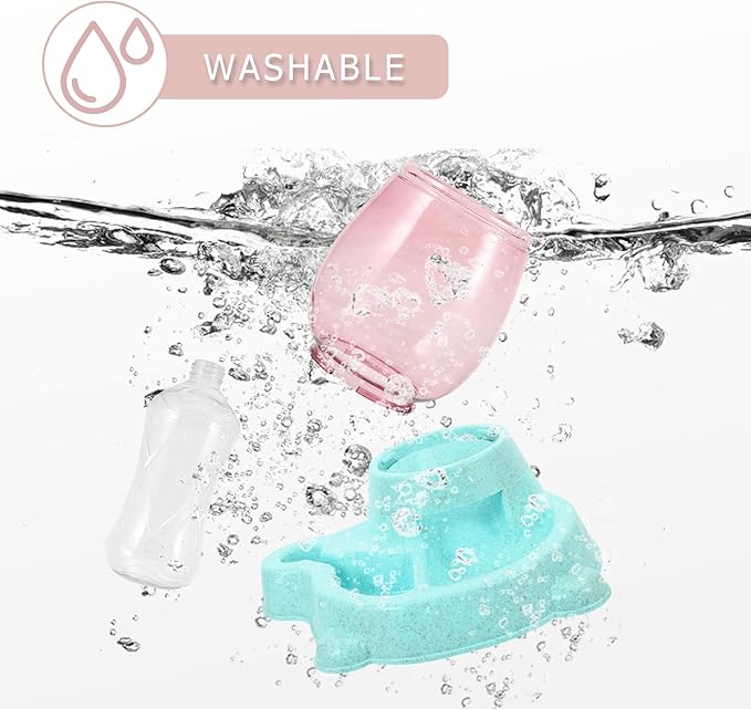 1pc Automatic Dog Water Dispenser and Food Feeder Bowl Pet Water Bowl for Dogs and Cats -Spill Design Easy to High-Density Material for Feeding and Hydration