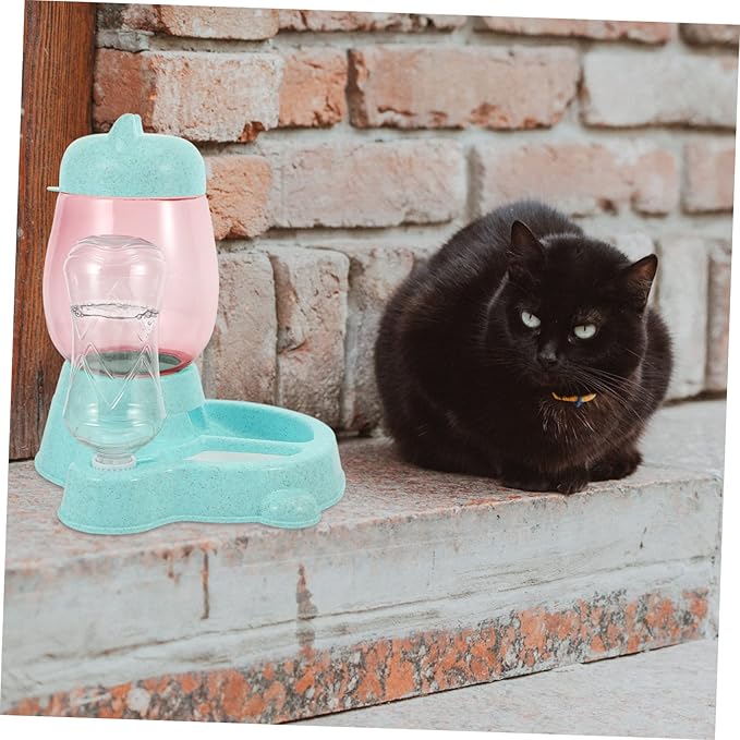 Kisangel Pet Water Dispenser Automatic Drinking Fountain Cat and Dog Bowl Feeder Compact