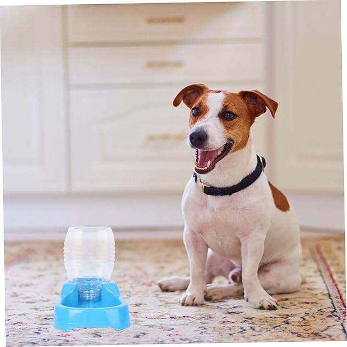 FRCOLOR 2pcs Pet Water Feeder Bowl Creative Dog Drinking Tool Automatic Water Dispenser for Puppies and Dogs Safe and Convenient Design for Home and Pet Shops