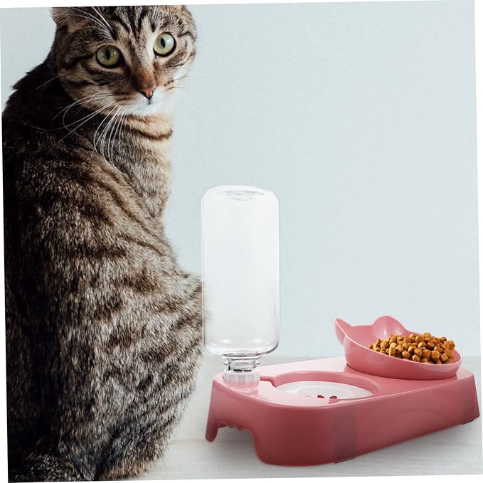VANZACK Safe Pet Water Bowl Knock Feeder Automatic Dispenser for Cats Dogs Easy to Clean