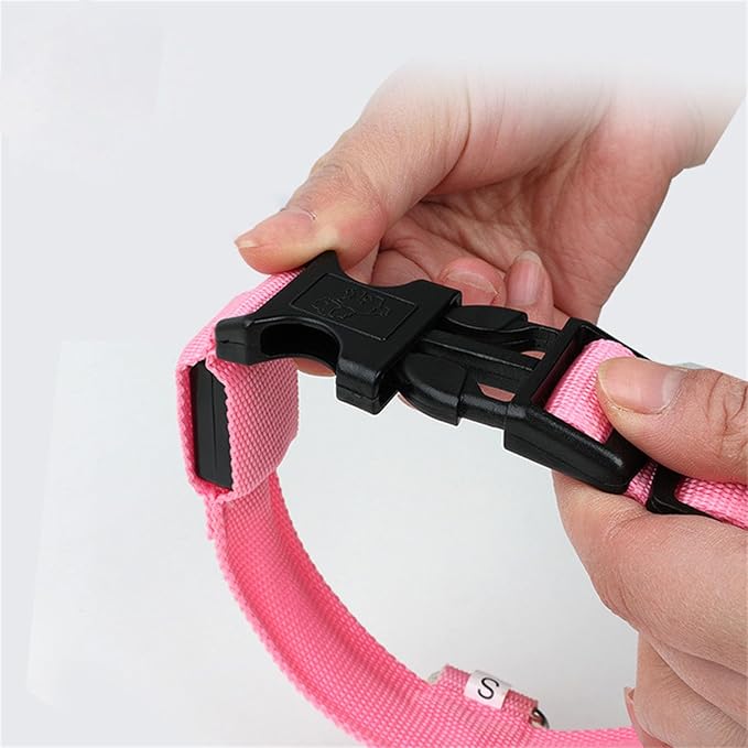 Adjustable Glowing Collar for Small Large Dogs Ensuring for Night Walk Multicolored Dog Collar for Large Dogs