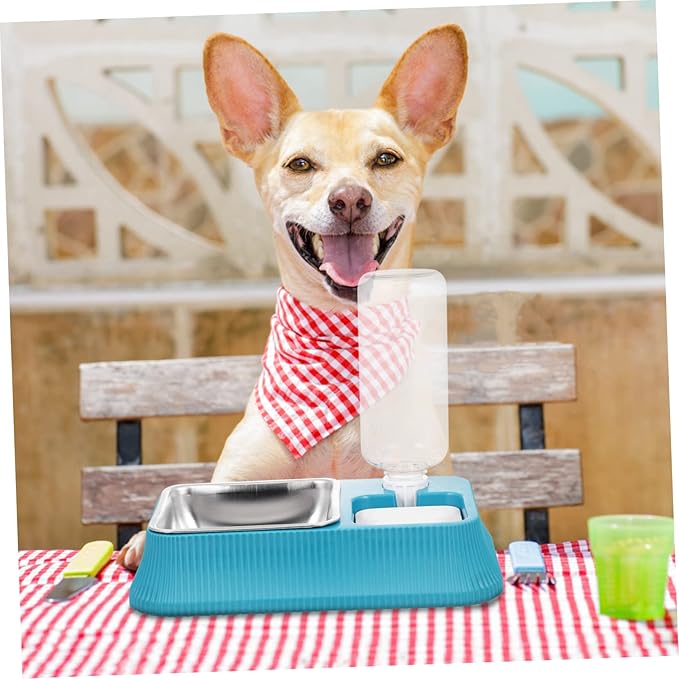 Balacoo Elevated Dog Bowl Automatic Pet Water Dispenser -Slip Base Detachable Water Container for Pets