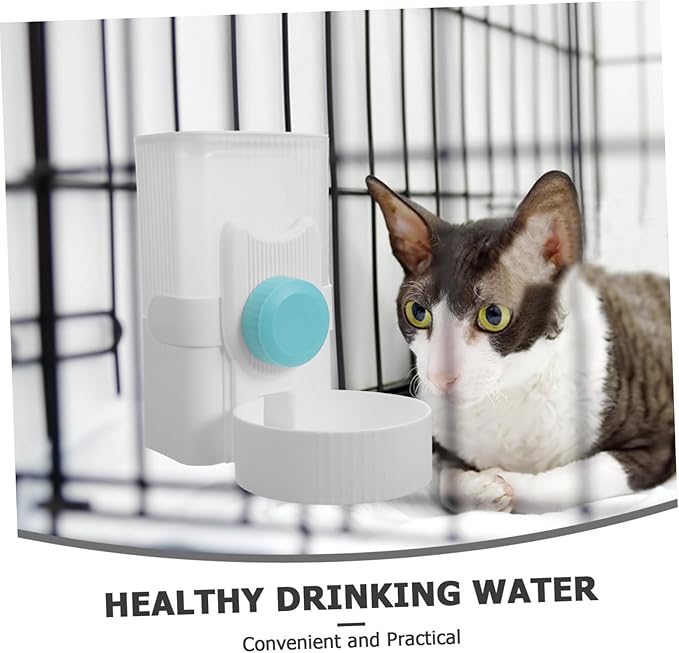 Automatic Pet Water Dispenser for Dogs and Cats Easy Install Hanging Waterer Body for Easy Monitoring for Cages and Crates Convenient Pet Water Feeding