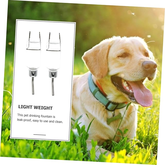 VANZACK 2 Pcs Hanging Automatic Pet Water Dispenser Capacity Water Feeder for Cats Dogs Leakproof Easy to Install Pet Drinking Fountain Supplies
