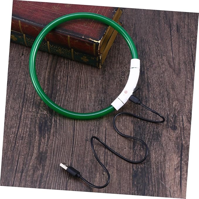 Rechargeable Led Flashing Dog Collar USB Luminous Pet Collar with Light Modes for Night Safety Green Energy-Saving Design