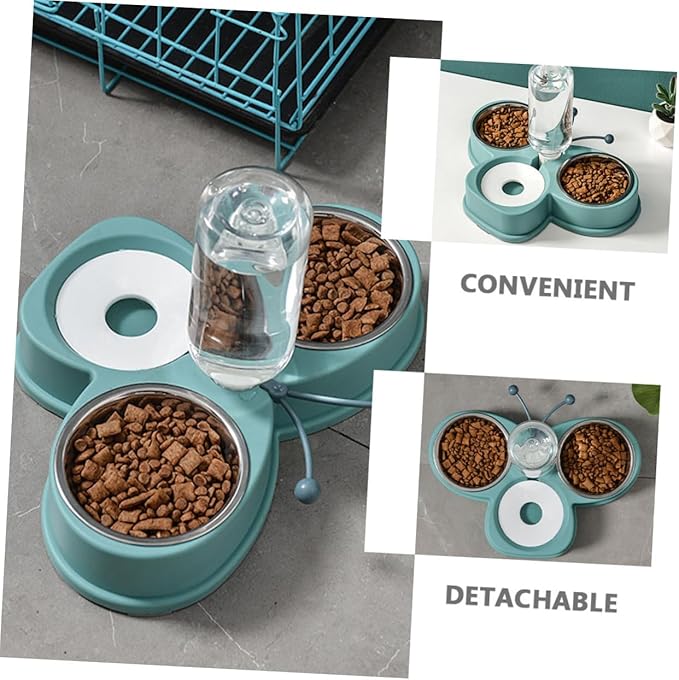Kisangel Automatic Waterer Feeder Dog Water Dispenser for Cats Puppies Easy Skid Puppy Feeder
