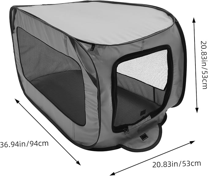 Milisten Foldable Large Portable Dog Bed Car Seat Kennel for Pets Washable Tear Resistant Pet Car Bed Easy to Install and Clean for Indoor Outdoor Travel Suitable for Large Dogs and Cats
