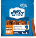 Best Bully Sticks 4 Inch Bully Sticks - 16 oz (Pack of 1) - 100% Natural Grass-Fed, Grain and Rawhide Free, Ideal for Small or Young Canines