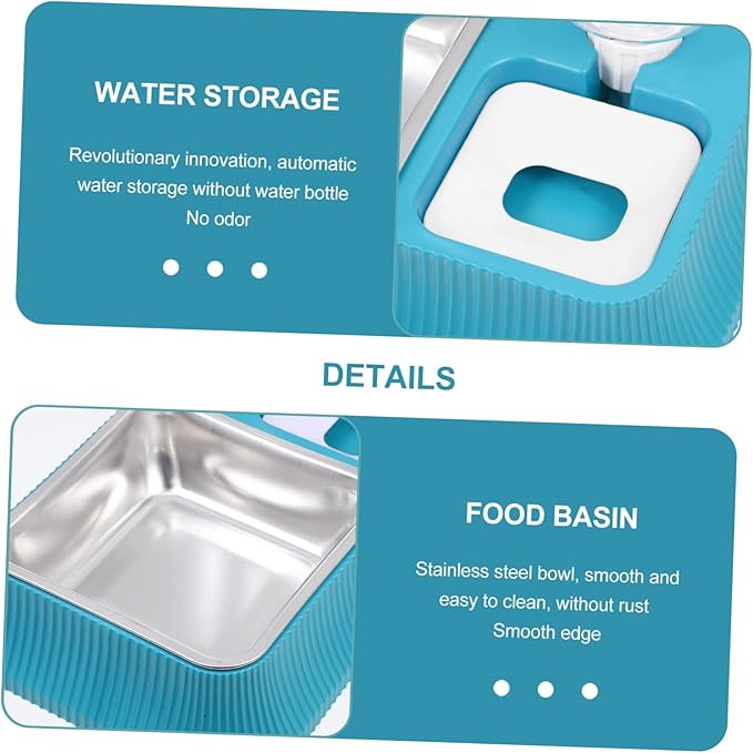 Automatic Water Dispenser PET Bowl Detachable Dog Feeder for Cats Dogs Indoor Non-Slip PET Water Bowl Fall Design