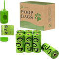 Dog Poop Bags Rolls with Dispenser - Scented & Leak-Proof Dog Waste Bags in Green/Black, 13x9 Inch Extra Large Poop Bags for Dogs, 120/360/630 Counts