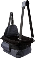 Pet Small Dog Car Booster Seat Road Trips Travel with Padded Base & Tether Clip