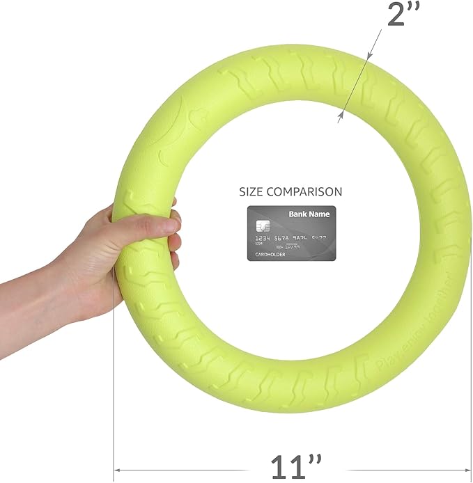 PetSpy Dog Ring Toy – Ring Puller for Outdoor Play, Floating Training & Fetch Toy for Throwing, Catching & Chewers – Durable EVA Flying Disc for Small, Medium & Large Dogs
