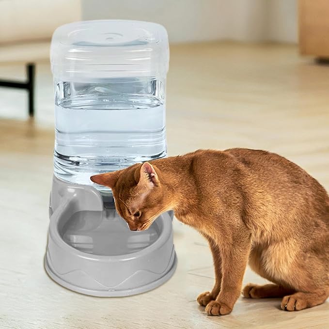 Cat Feeder - Automatic Pet Feeder | Waterer Dispenser, Self-Feeding Cat Dispenser, Automatic Meal Dispenser with Durability, Large Capacity Cat Feeder, Pet Water Dispenser for Cats Pets Small Dogs